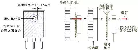 陶瓷片安装示意图